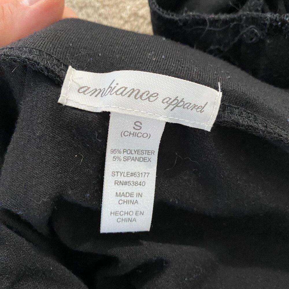 Ambiance Apparel Black Maxi Skirt | Size S | Stretch Knit Lounge Skirt | Soft - Picture 5 of 5